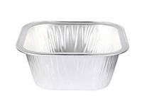 Square Smoothwall Aluminum Foil Container