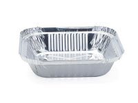 Square Wrinklewall Aluminum Foil Container