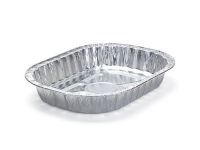 Oval Wrinklewall Aluminum Foil Container